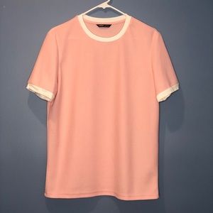 Shein White Collared Tees